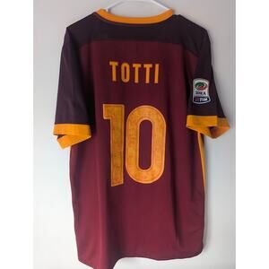 Roma Totti 2015/16 Home Authentic Jersey XL Nike Football Shirt
